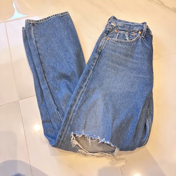 Citizens of Humanity Eva Distressed High-Rise Straight-Leg Baggy Jeans - Picture 5 of 16